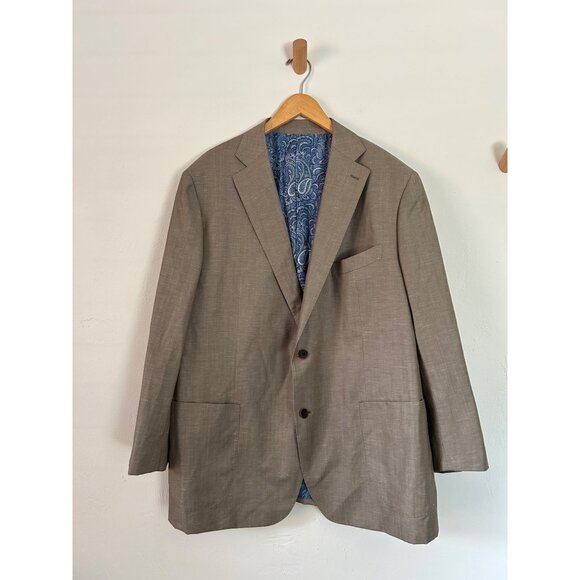 Suitsupply Men's Wool & Linen Blazer With Paisley Lining Sz 54R - Picture 13 of 13